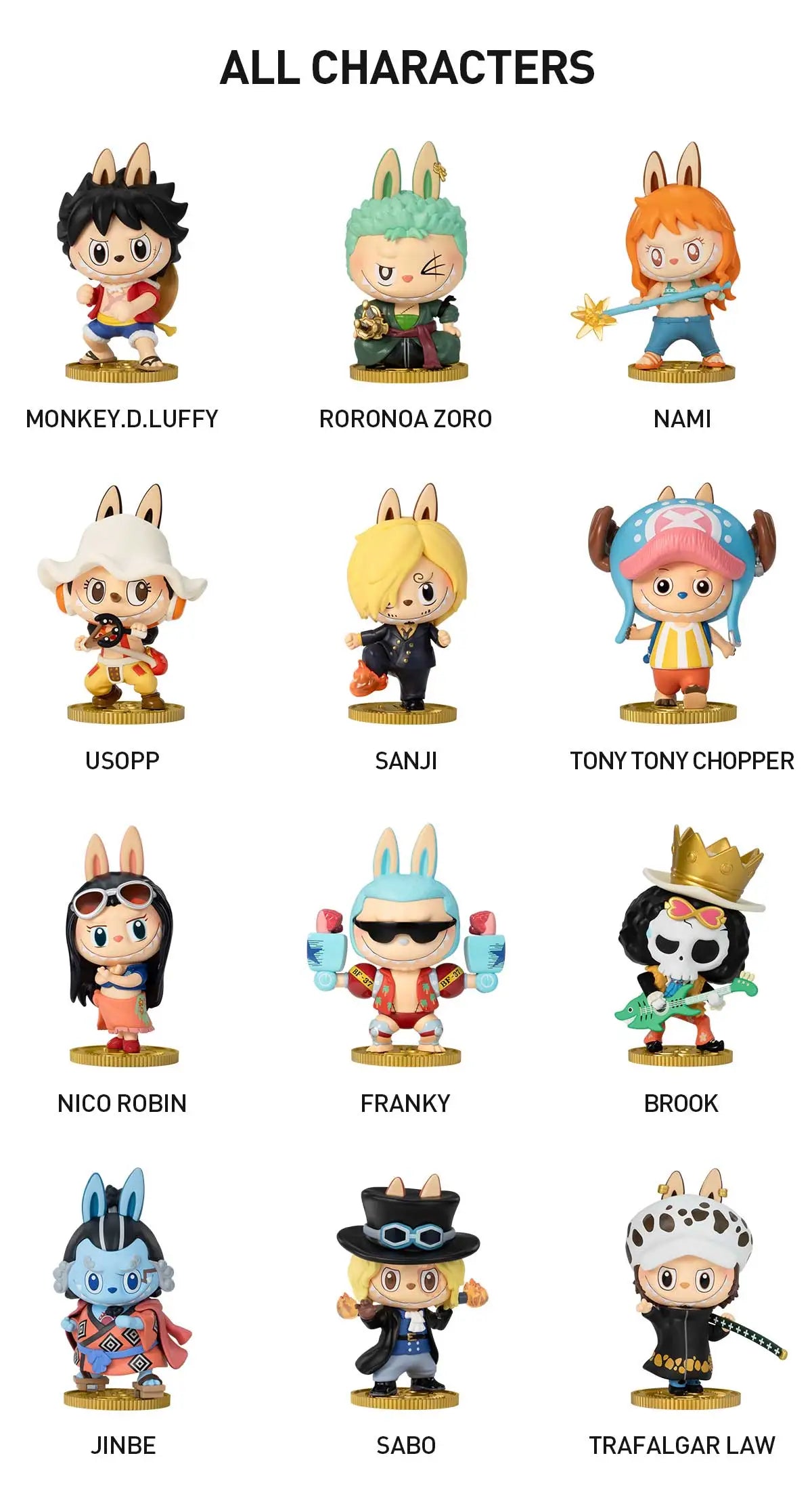 THE MONSTERS × One Piece Series Figures Blind Box